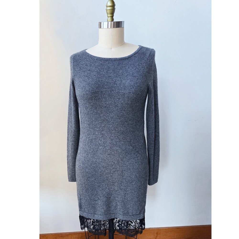 Vintage 90's Neiman Marcus Longline Cashmere Sweater Dress in a Size Medium M